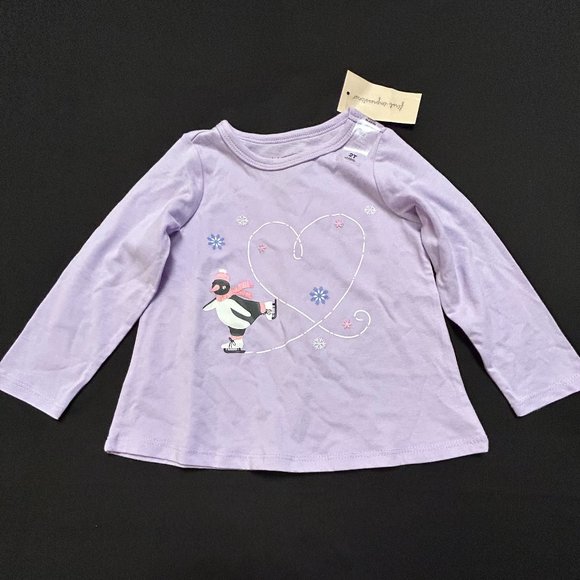 FIRST IMPRESSIONS GIRLS SKATING PENQUIN TOP - Picture 2 of 5